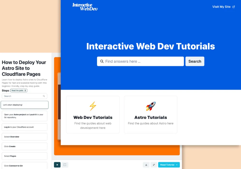 Interactive Web Dev Tutorials